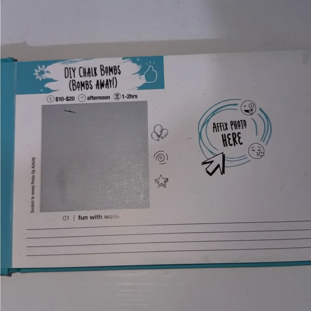 Fujifilm Instax Mini Photo Album in Teal and White